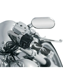 Nakładki manetek Kuryakyn ISO Harley Davidson (82-13) (wybrane modele) srebrno-czarne