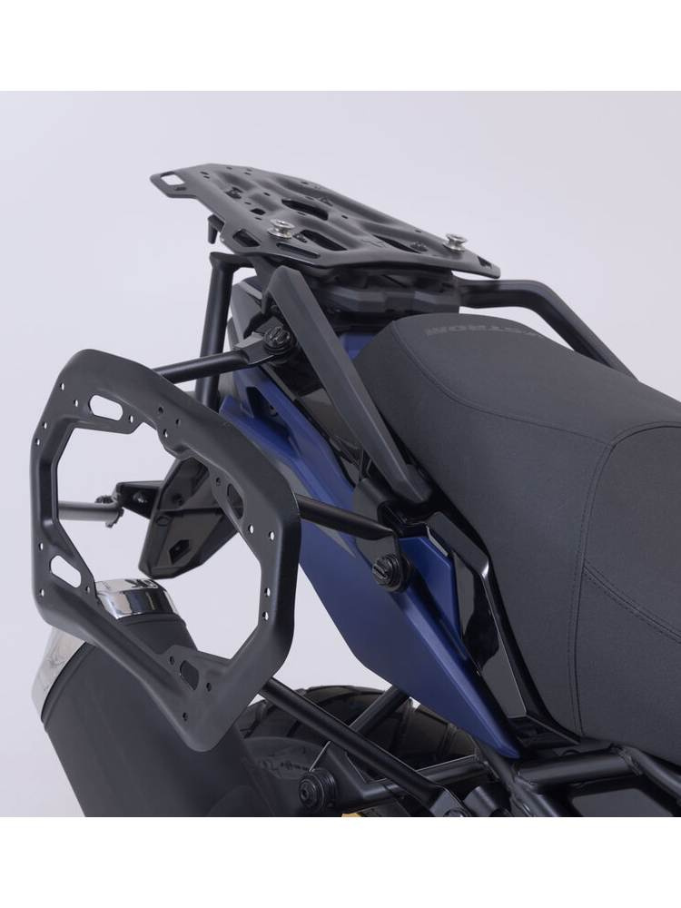 Zestaw: kufry boczne 45/37 + kufer centralny TRAX ADV + stelaże SW-MOTECH do motocykla Suzuki V-Strom 800DE, V-Strom 800 (23-)