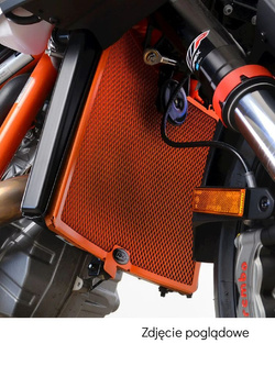 Osłona chłodnicy R&G aluminiowa do KTM 1290 Super Duke R (20-)/ Super Duke RR (21-) szara