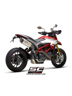 Tłumik SC-Project SC1-R Titanium / Carbon (Wersja wysoka) - Ducati Hypermotard 939 / SP [16-18]