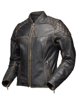 Kurtka motocyklowa damska skórzana Modeka Phinix brązowa