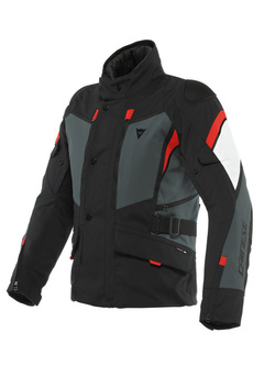 Kurtka motocyklowa tekstylna Dainese Carve Master 3 Gore-Tex czarno-szaro-czerwona