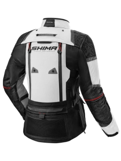 Kurtka motocyklowa damska tekstylna Shima Tracker jasnoszara