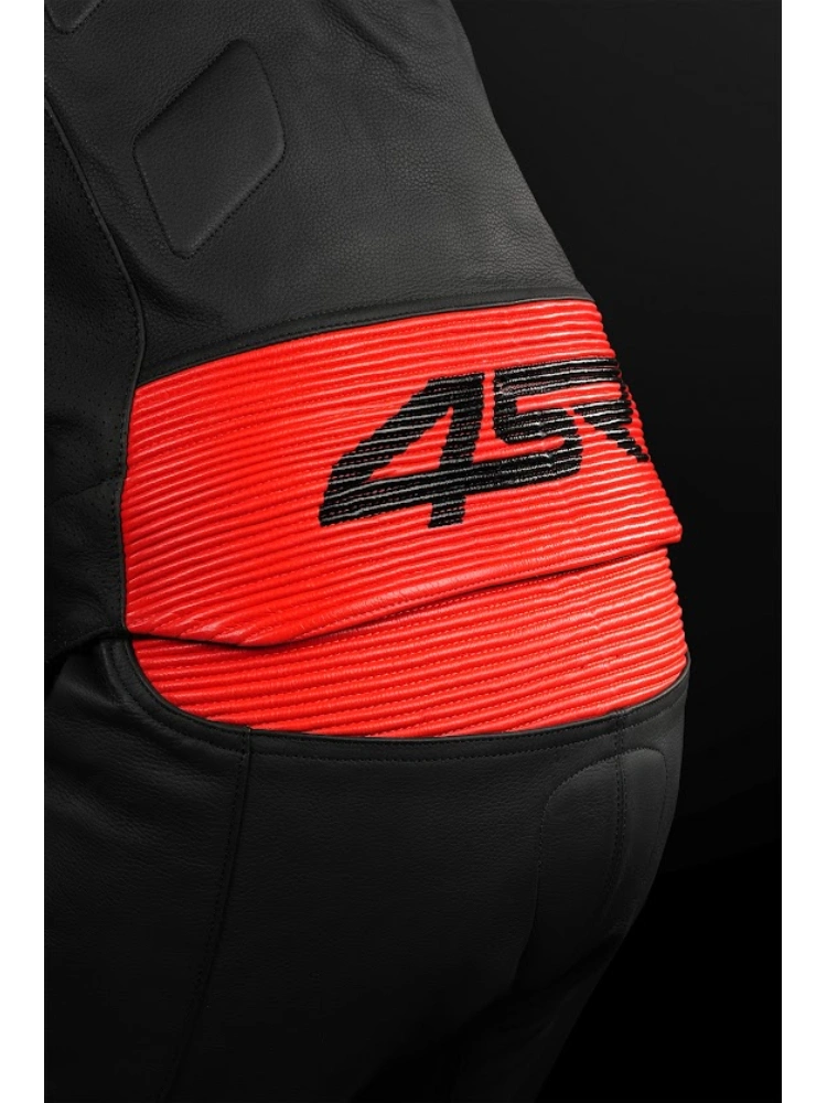 Kombinezon motocyklowy dwuczęściowy 4SR RR Stripes AR czarno-biało-czerwony