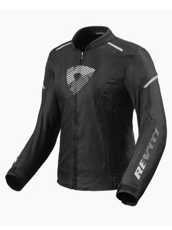 Kurtka motocyklowa damska tekstylna REV’IT! Sprint H2O czarno-biała