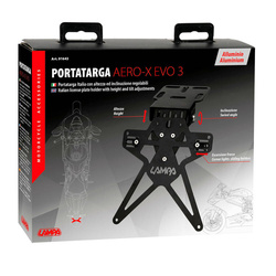 Uniwersalne mocowanie tablicy rejestracyjnej Lampa Aero-X Evo 3 z regulacją wysokości i pochylenia