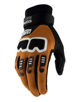 Rękawice cross 100% Langdal czarno-brązowe