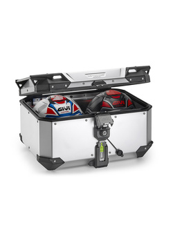 Kufer centralny GIVI Monokey Trekker Outback EVO SMART 58 aluminiowy, anodowany [z wkładką SLR; pojemność: 58l]
