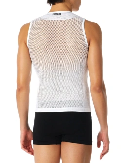 Koszulka termoaktywna bez rękawów SIXS Core biała unisex