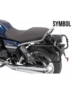 Stelaż boczny Hepco&Becker Moto Guzzi V7 Special/ Stone/ Centenario (850 ccm) (21-24) montowany na stałe chrom