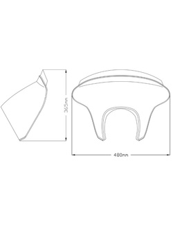 Owiewka motocyklowa sportowa PUIG Batwing SML Honda CMX 500 Rebel/ SE (20-) przezroczysta