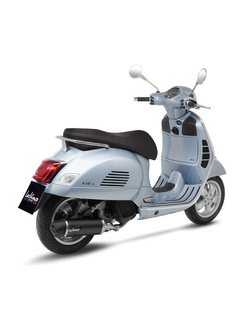 Tłumik motocyklowy z katalizatorem LeoVince Nero [Slip-On, Stal nierdzewna + Carbon] do Vespa GTS 125/ Super (21-24)