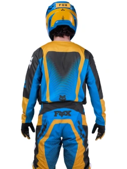 Bluza enduro Fox 180 Collect czarno-niebiesko-pomarańczowa
