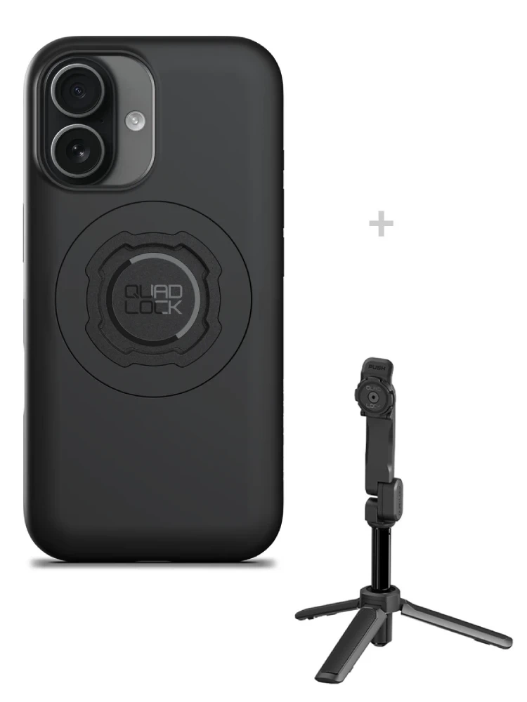 Zestaw: etui MAG na telefon iPhone 17 (magnetyczne) + statyw/ selfie stick Quad Lock