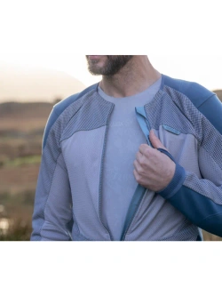 Koszula z ochraniaczami Knox Urbane Pro Move niebiesko-szara