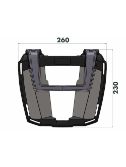 Stelaż pod kufer centralnyHepco&Becker EasyRack Yamaha Tenere 700 (25-)