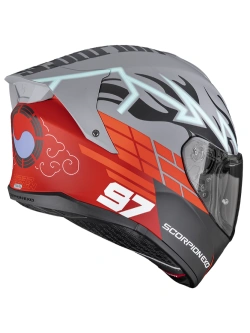 Kask integralny Scorpion EXO-530 AIR JSK 97 szaro-czerwony matowy