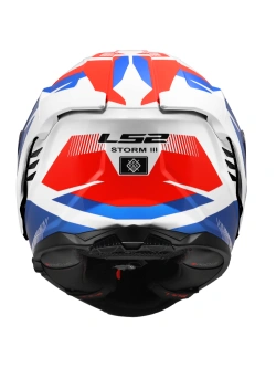 Kask integralny LS2 FF818 Storm III Komai biało-niebiesko-czerwony