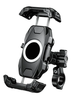 Uchwyt motocyklowy na telefon Biketec Quick Lock antywibracyjny, montowany na kierownicę czarny [Typ: R22] 