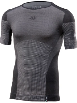Koszulka termoaktywna z krótkim rękawem SIXS Breezy Touch V2 czarno-szara unisex