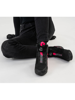 Buty motocyklowe damskie Shima Edge Vented czarno-różowe