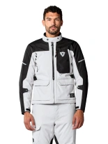 Kurtka motocyklowa tekstylna REV’IT! Convergent H2O szaro-czarna