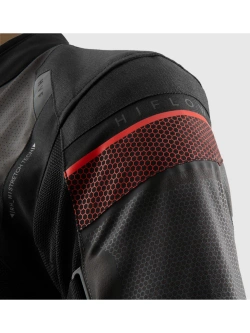 Kurtka motocyklowa tekstylna Rebelhorn Hiflow V czarno-szaro-czerwona