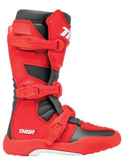 Buty cross dla dzieci Thor Blitz XR czerwono-szare