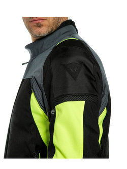 Motocyklowa kurtka tekstylna Dainese Speed Master D-Dry czarno-szaro-fluo żółta