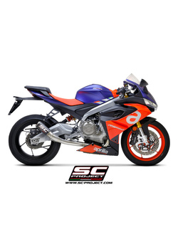 Pełny układ wydechowy 2-1 SC-Project CR-T Aprilia RS 660 (20-) tytan