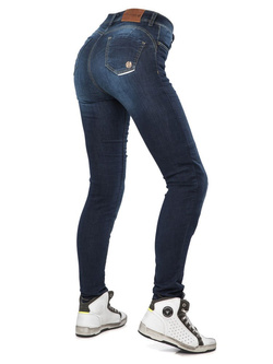 Jeansy motocyklowe damskie City Nomad Jennifer ciemnoniebieskie