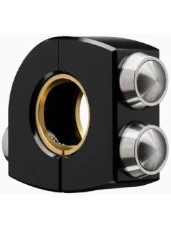 Przycisk do sterownika/ kontrolera Motogadget mo.Switch Plain srebrny [średnica kierownicy: 22 mm/ 25,4 mm] [3 przyciski]