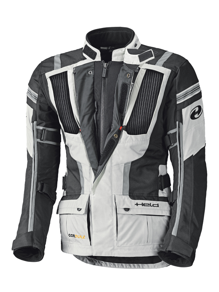 Kurtka motocyklowa tekstylna Held Hakuna II czarno-szara