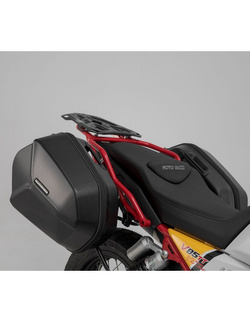 Zestaw: kufry boczne + stelaże PRO ABS Aero System Sw-Motech do Moto Guzzi V85 TT (19-) [pojemność: 2 x 25 L]