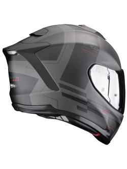 Kask integralny Scorpion EXO-1500 AIR Dual srebrno-czarno-czerwony matowy