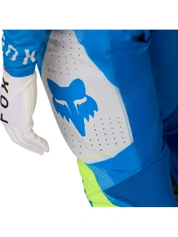 Spodnie cross Fox Flexair Tactile biało-niebieskie-fluo