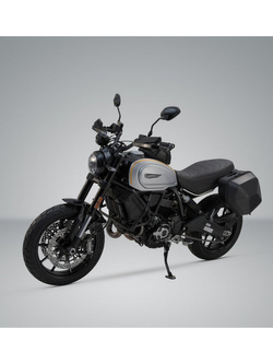 Zestaw: kufer boczny plastikowy na lewą stronę Urban ABS + stelaż SLC Sw-Motech Ducati Scrambler 1100 Pro / Tribute Pro (19-25) [pojemność: 1 x 16,5l]