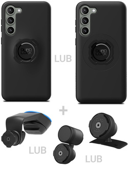 Zestaw do samochodu: etui na telefon Samsung Galaxy S23+ + mocowanie Quad Lock