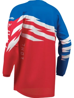 Bluza enduro dziecięca Thor Launchmode Shockie czerwono-niebieska