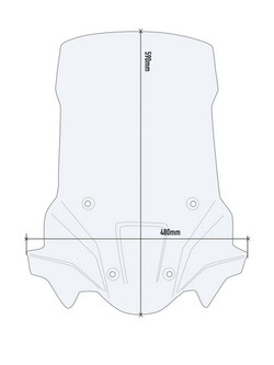 Szyba motocyklowa GIVI Triumph Tiger 900 Rally (20-23) przezroczysta