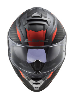 Kask integralny LS2 FF800 Storm II Racer szaro-pomarańczowy matowy
