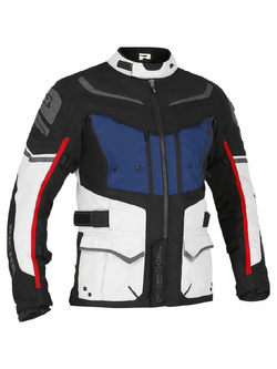 Kurtka motocyklowa tekstylna Richa Infinity II Adventure jasnoszara-niebieska- czerwona