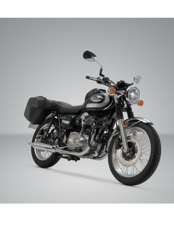Zestaw: kufry boczne plastikowe + stelaże SLC URBAN ABS SW-MOTECH  Kawasaki W800 (18-) [pojemność: 2 x 16,5l]