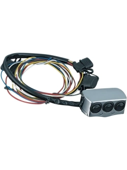 Przełączniki do obwodów świetlnych Kuryakyn Harley Davidson/ Yamaha (wybrane modele) czarno-srebrne