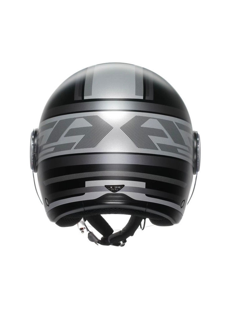 Kask otwarty AGV Eteres History czarno-biało-czerwony matowy