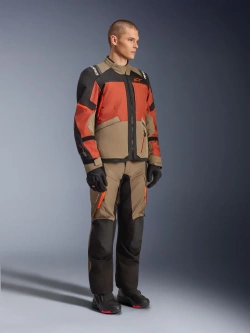 Kurtka motocyklowa tekstylna Alpinestars Andes V4 Drystar czarno-brązowo-pomarańczowa