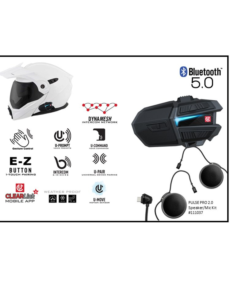Interkom motocyklowy UClear Motion 6 (1 zestaw)