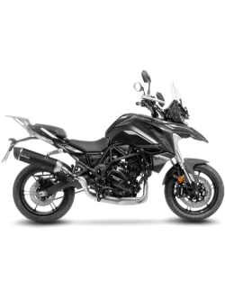 Tłumik motocyklowy LeoVince LV One Evo Benelli TRK 702 (23-24)/ TRK 702X (23-24) stal nierdzewna [bez homologacji] czarny