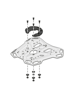 Stelaż centralny Adventure-Rack SW-MOTECH KTM 1290 Super Adventure R / S (21-)/ 1390 Super Adventure R/ S/ Evo (25-)