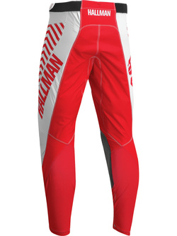 Spodnie cross Thor Hallman Differ Slice biało-czerwone